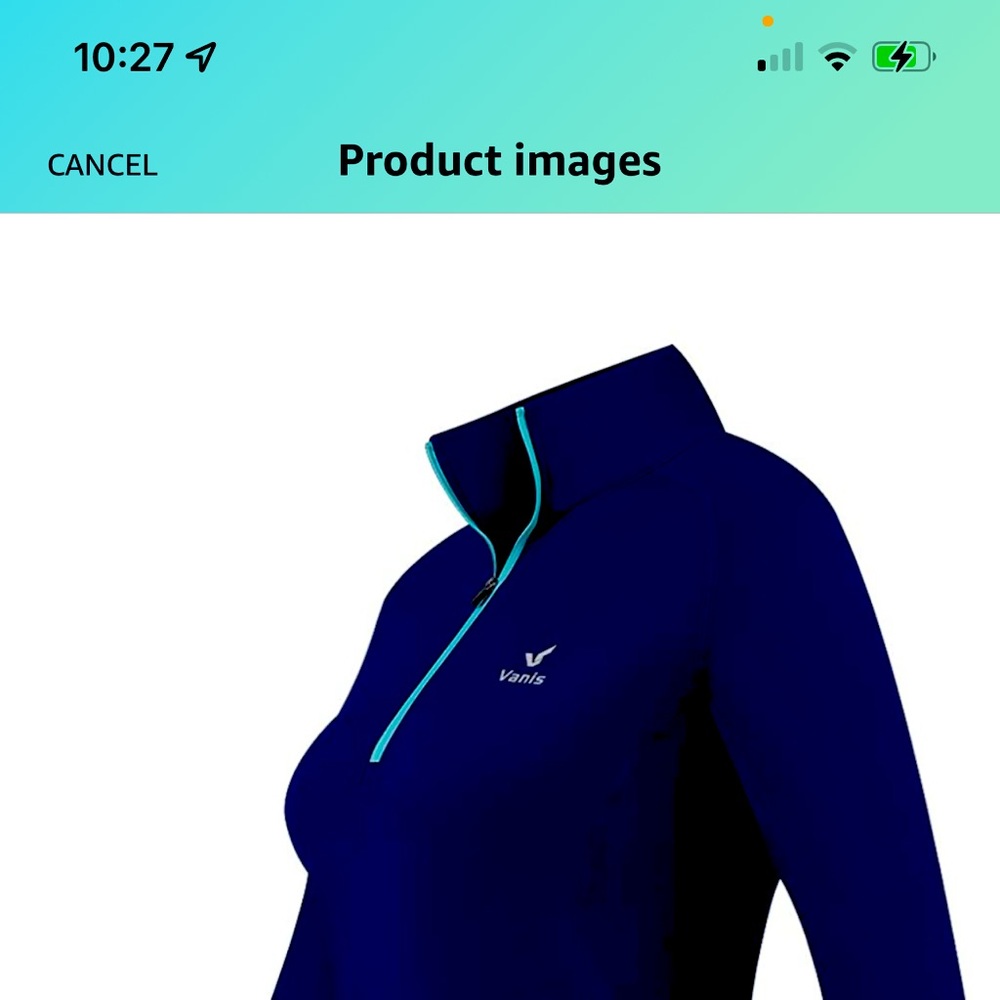 Blue yoga jacket